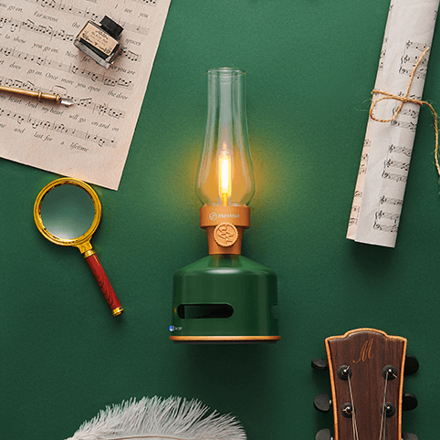 Led Lantern Speaker Luce e Musica Original Green