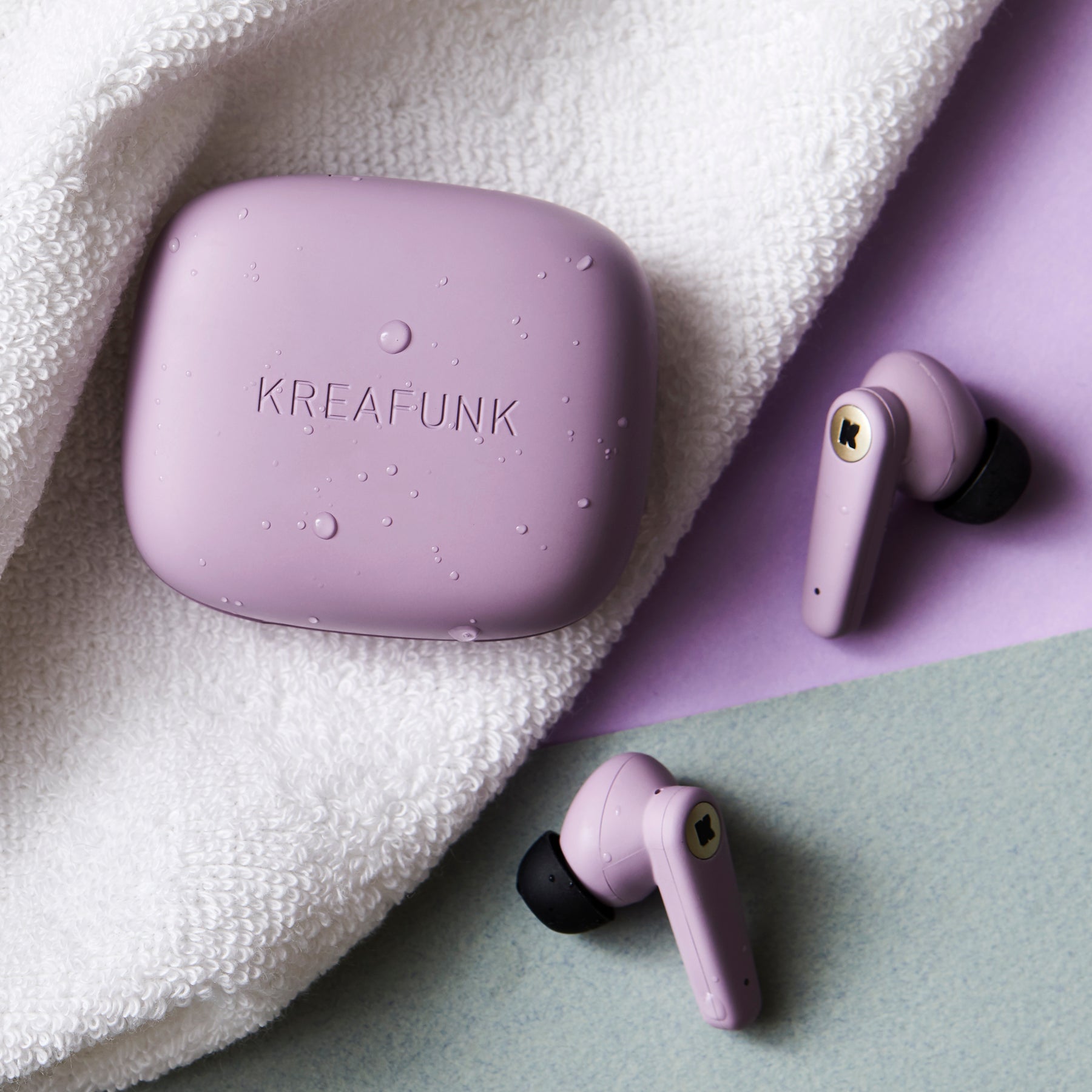 KreaFunk . aSense Calm Purple headphones