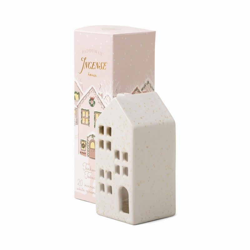 Paddywax  . Cono di incenso Holiday Pink Ceramic Townhouse con 20 coni di incenso - Persimmon Chestnut (copia)