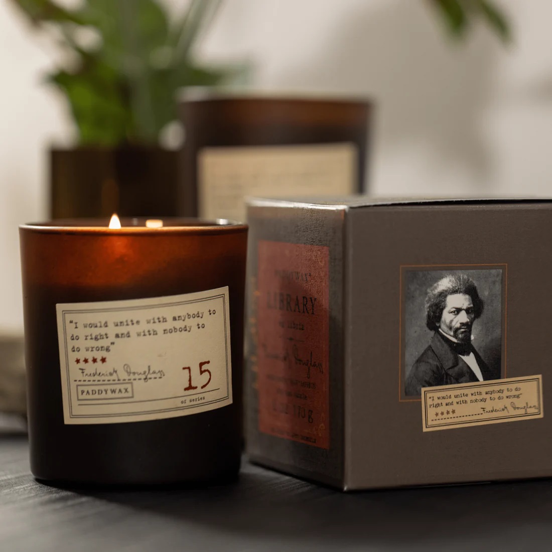 Paddywax . Library candle 170g - Frederick Douglass