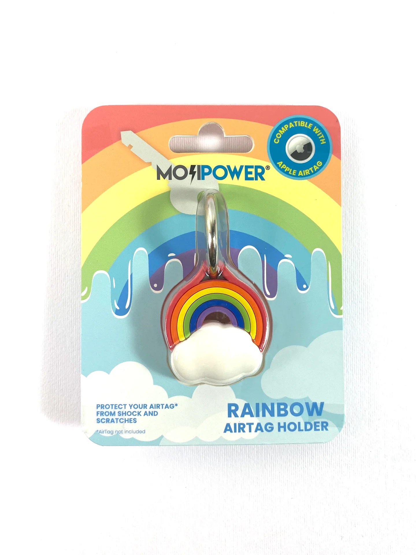 Mojipower . portachiavi Arcobaleno smart tag case