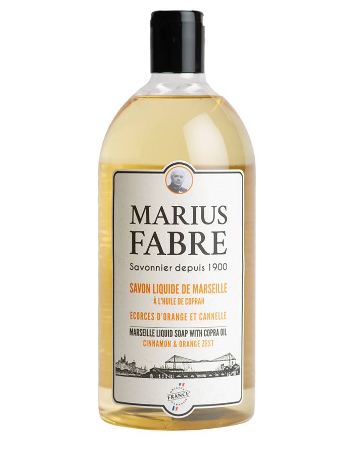 Marius Fabre . Sapone liquido di Marsiglia con arancia e cannella 1l