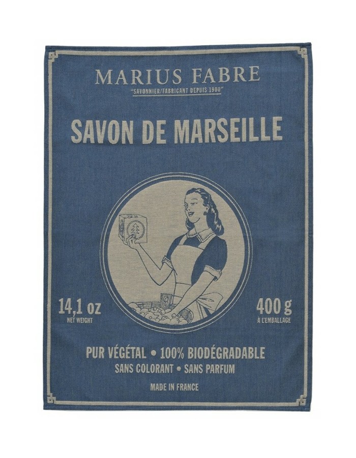 Marius Fabre . Strofinaccio in cotone intrecciato, &quot;Savon de Marseille&quot;
