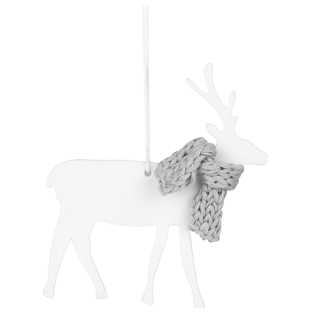 Rader . App.le Cervo con sciarpa in porcellana
