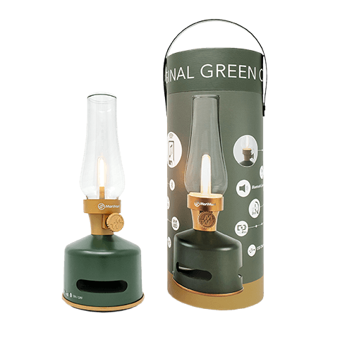 Mori Mori . Led Lantern Speaker Luce e Musica Original Green