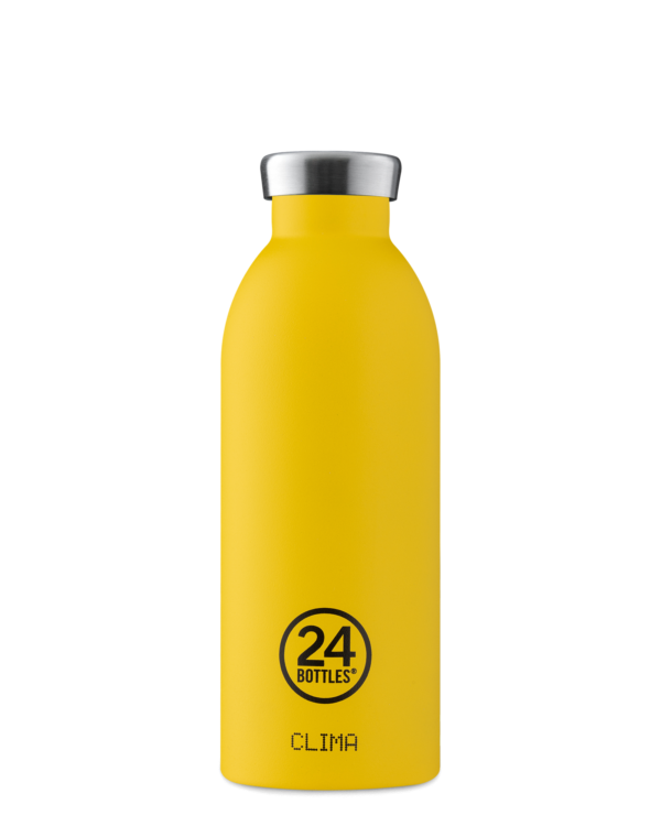 24 Bottles . Clima 500 Stone Taxi Yellow