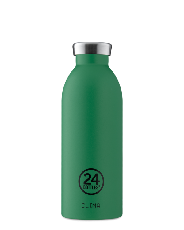 24 Bottles . Stone Emerald Green