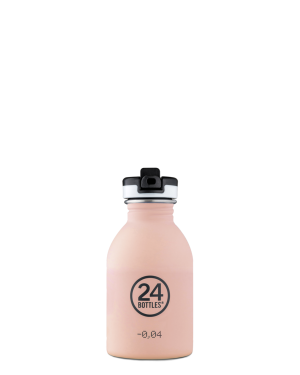 24 Bottles . Urban 250 Dusty Pink Sport Lid