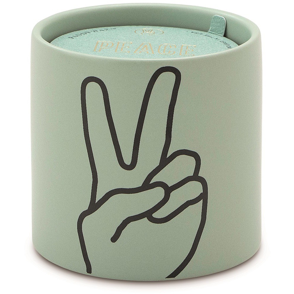 Paddywax . Impressions Ceramic Candle (163g) - Mint - Peace - Lavender &amp; Thyme