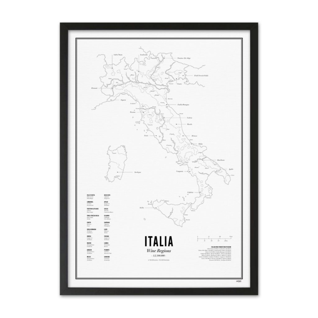 Wijck . Italy Wine Region print 30x40