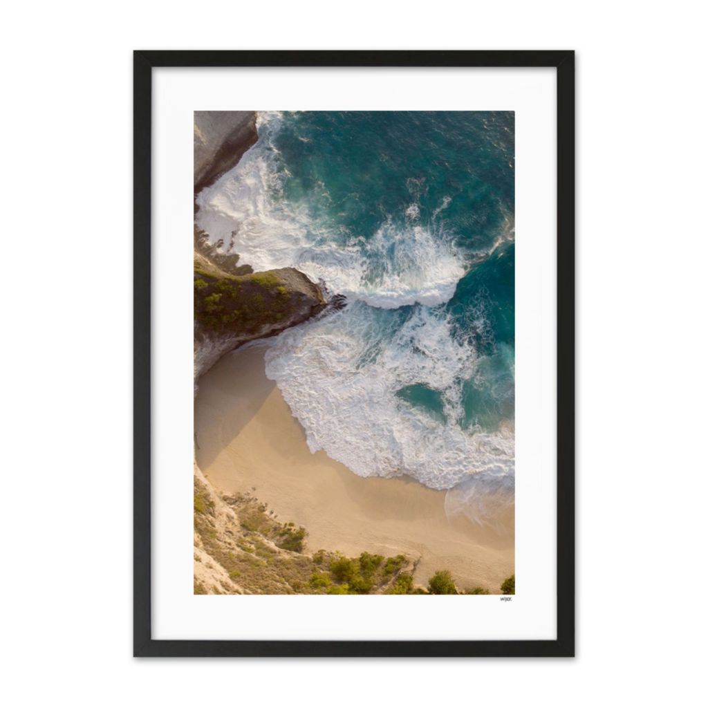 Wijck . Bali Sand and Waves Photography 40x50 senza cornice