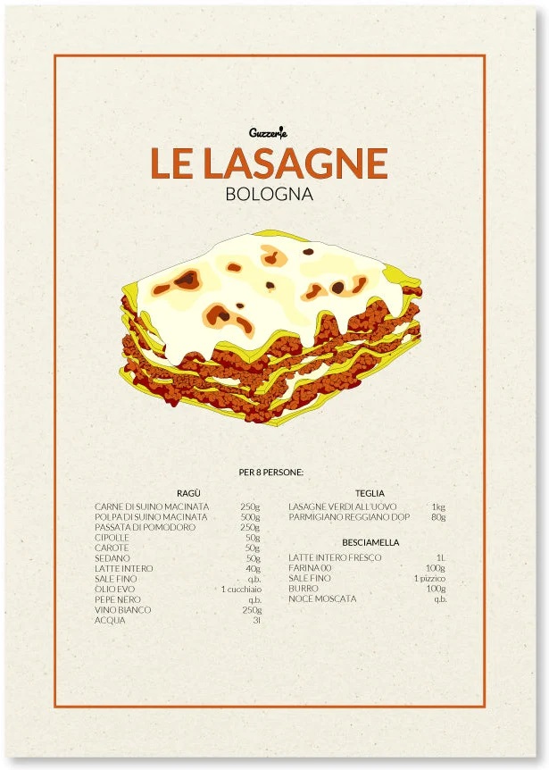 Guzzerie . Le Lasagne A5 13x18