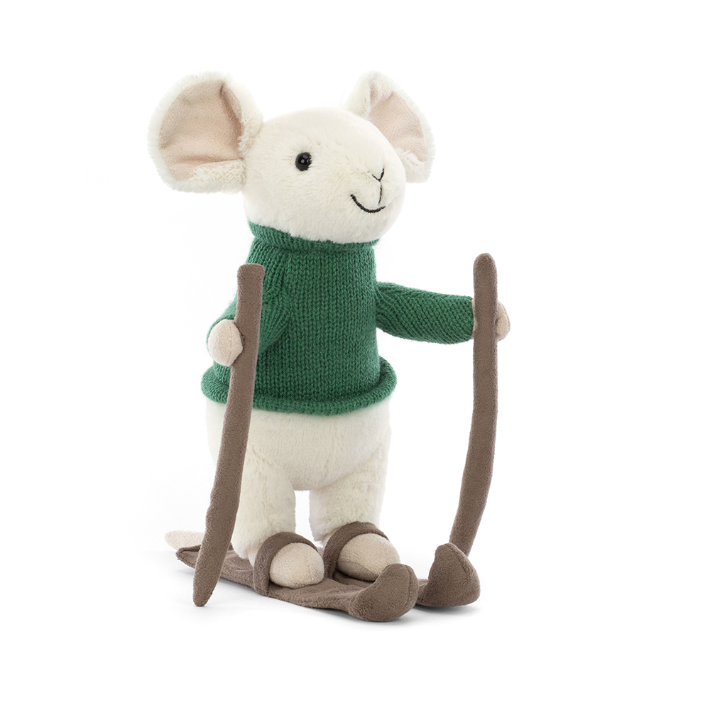 Jellycat . Merry Mouse Skiing