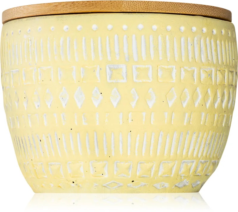 Paddywax . Sonora Concrete Candle 283g Giallo . Limone
