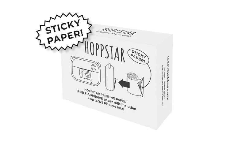 Hoppstar . Rotolini di carta per macchina F. Artist (1 pack: 3 rotolini adesivi)