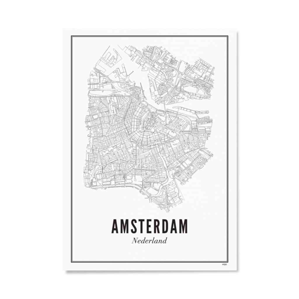 Wijck . Amsterdam print 30x40