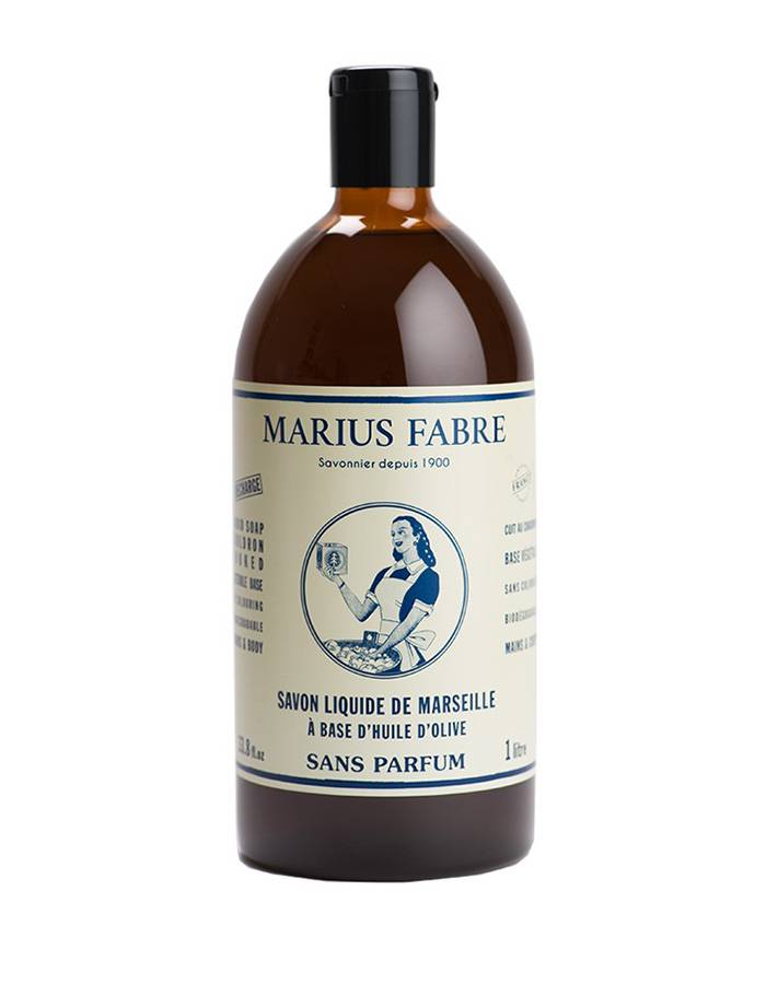 Marius Fabre . Sapone liquido di Marsiglia, senza profumo 1L
