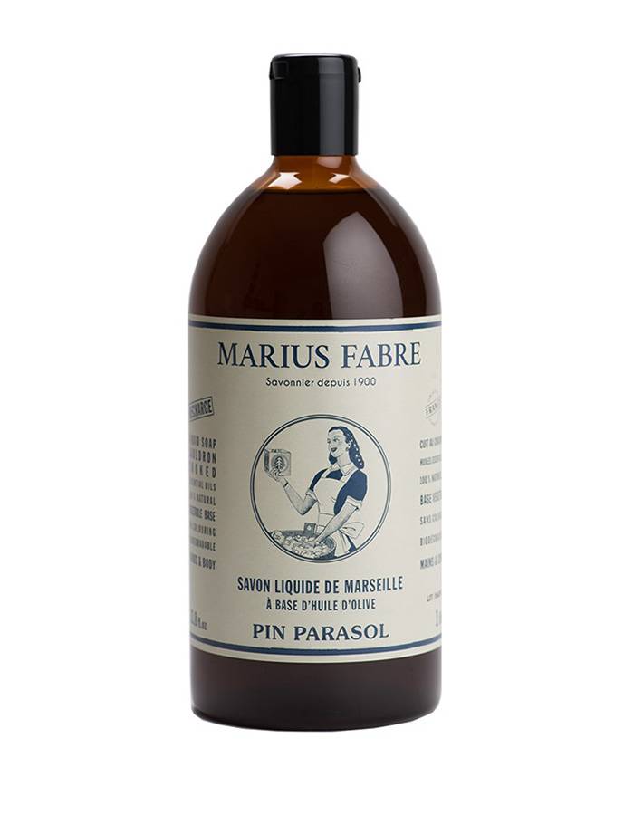Marius Fabre . Sapone liquido di Marsiglia &quot;Pin Parasol&quot; 1L