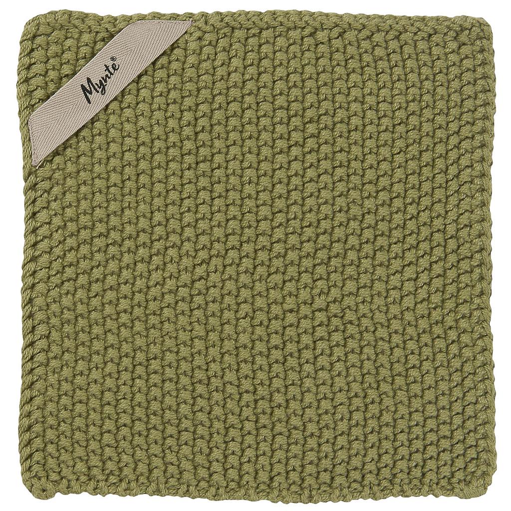 IB Laursen .  Presina Verde Erba in maglia di cotone 22x22cm.