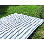 Les Jardins De La Comtesse . Tovaglia da picnic blu e bianca con striscia impermeabile (140 x 140 cm)
